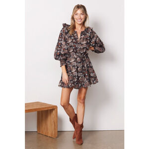 CLEOBELLA NWT Carolyn Paisley Print Mini Dress // M